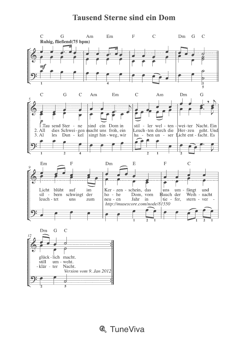 Tausend Sterne sind ein Dom