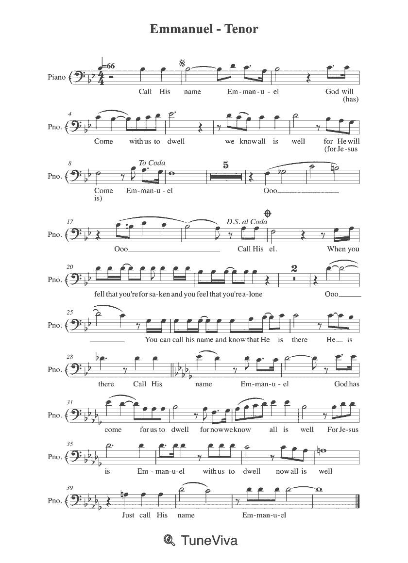 Emmanuel - Tenor