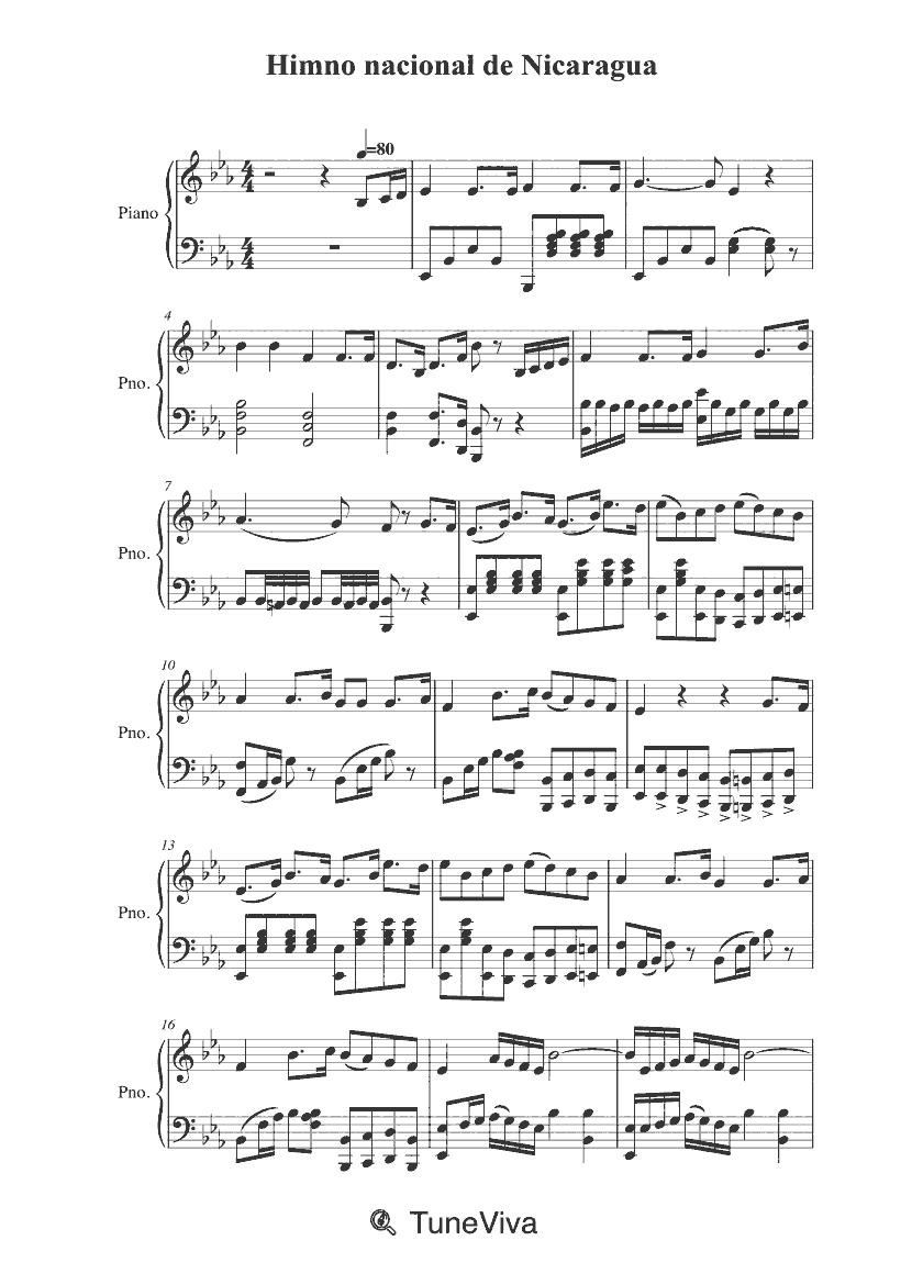 Himno nacional de Nicaragua