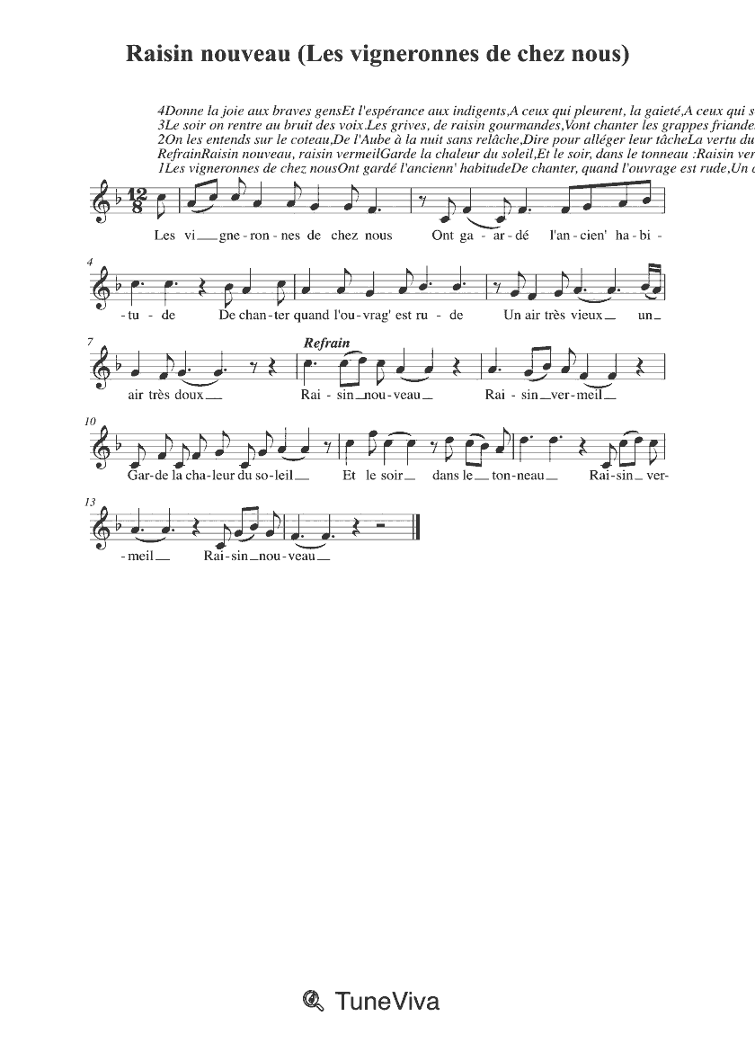 Raisin nouveau (Les vigneronnes de chez nous)