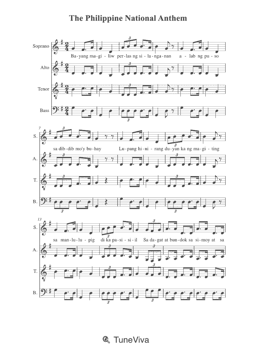 The Philippine National Anthem