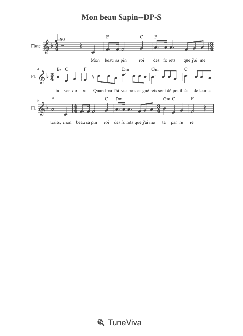 Mon beau Sapin--DP-S