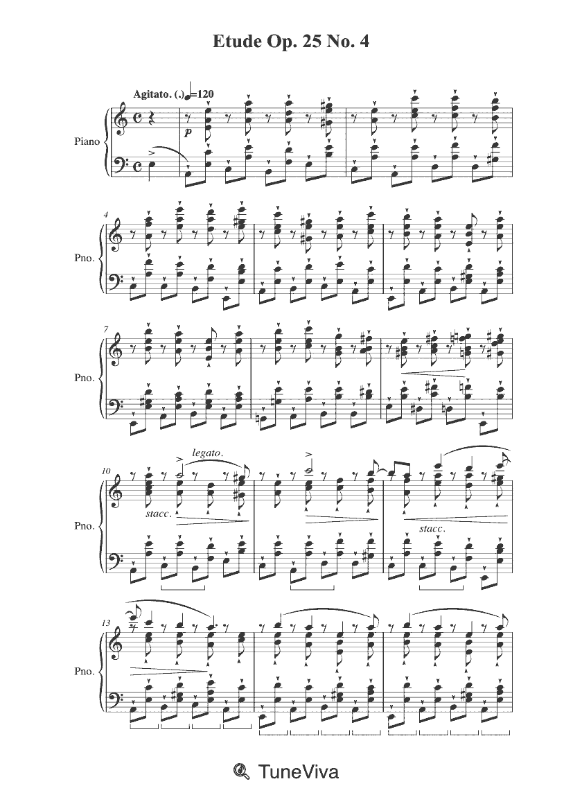 Etude Op. 25 No. 4