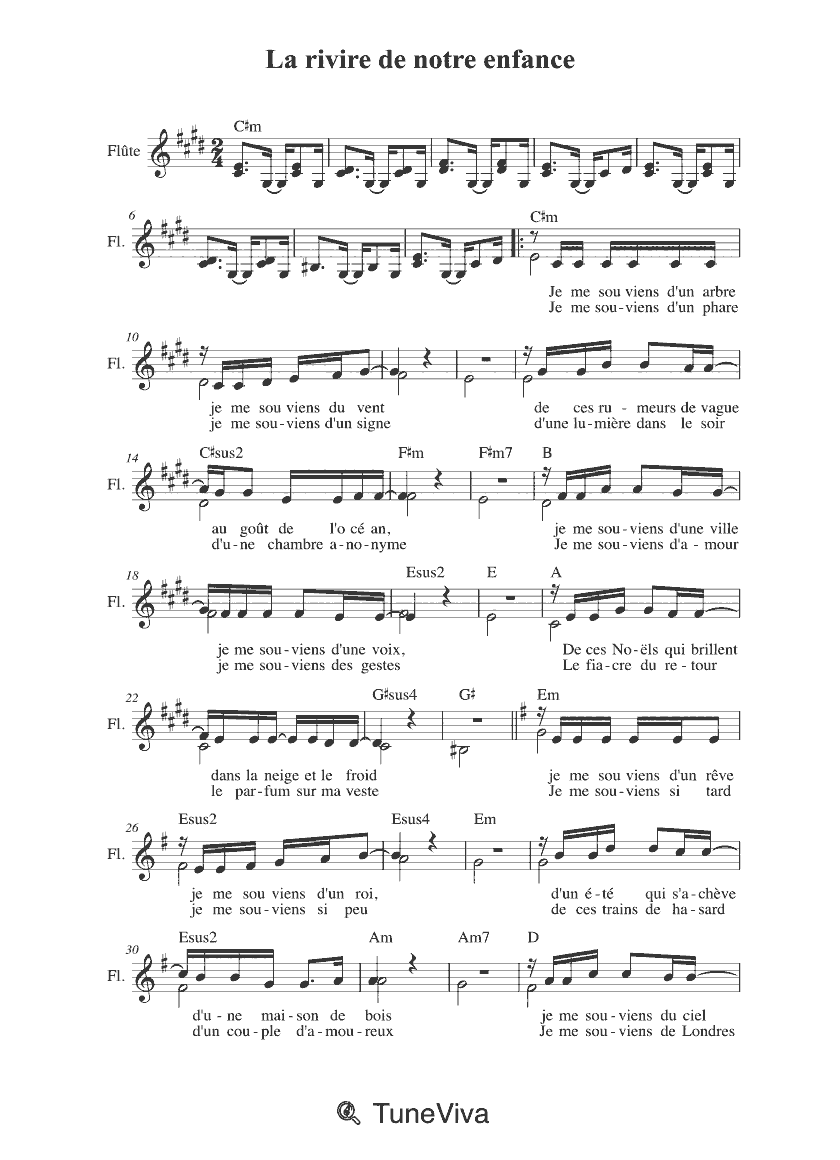 La rivire de notre enfance