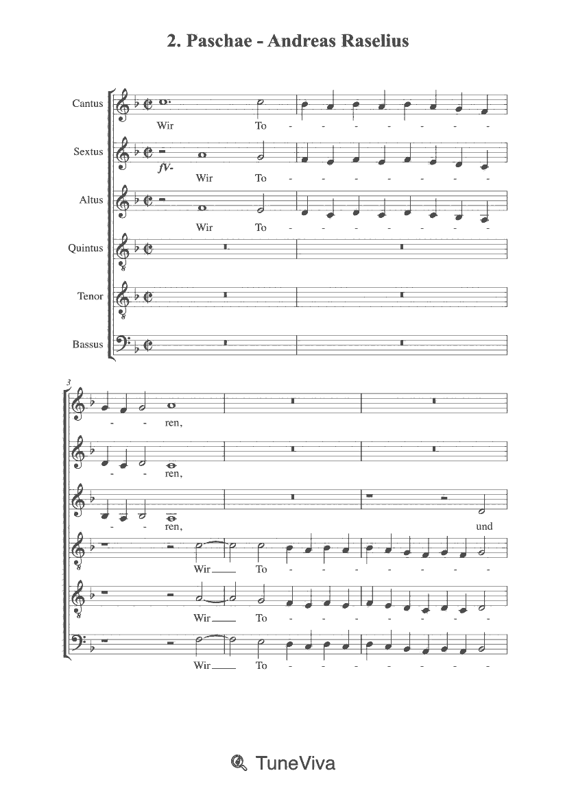 2. Paschae - Andreas Raselius