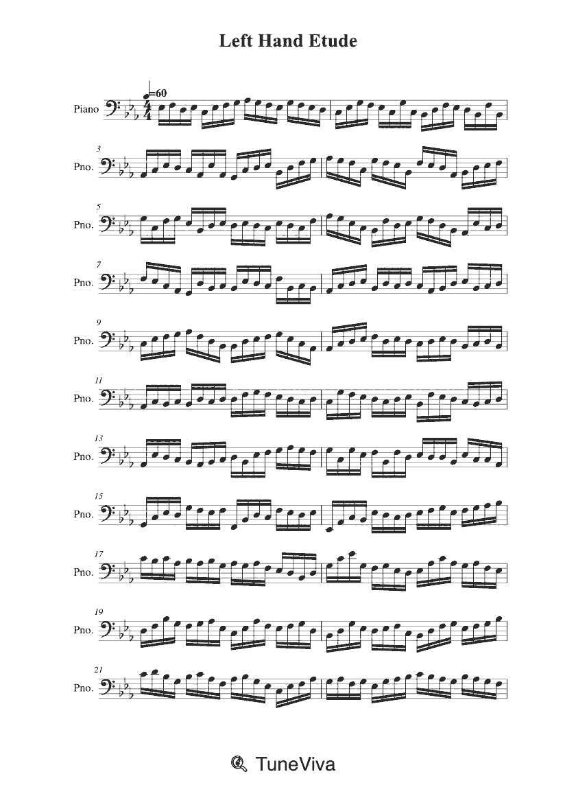 Left Hand Etude