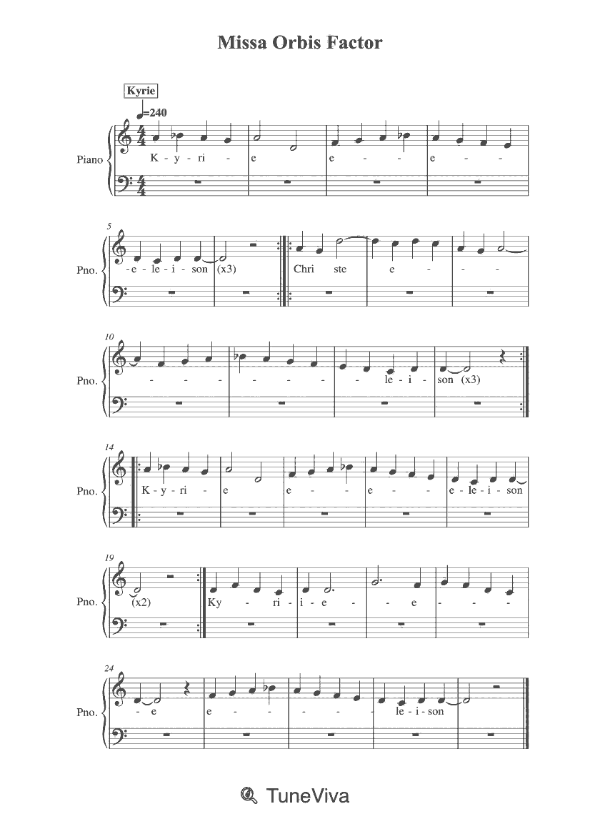 Missa Orbis Factor