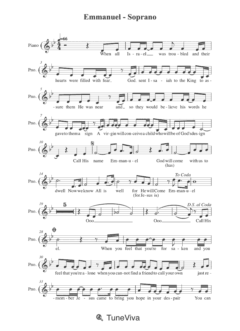 Emmanuel - Soprano