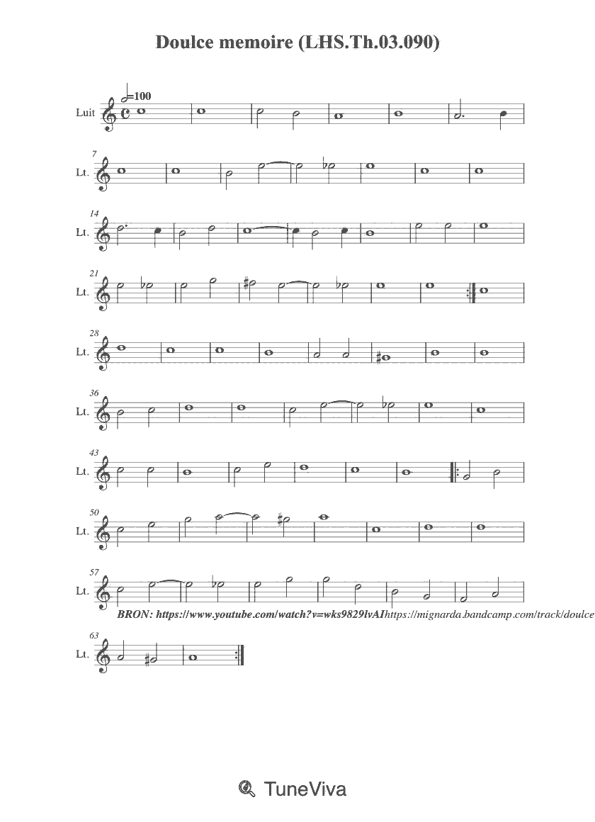 Doulce memoire (LHS.Th.03.090)