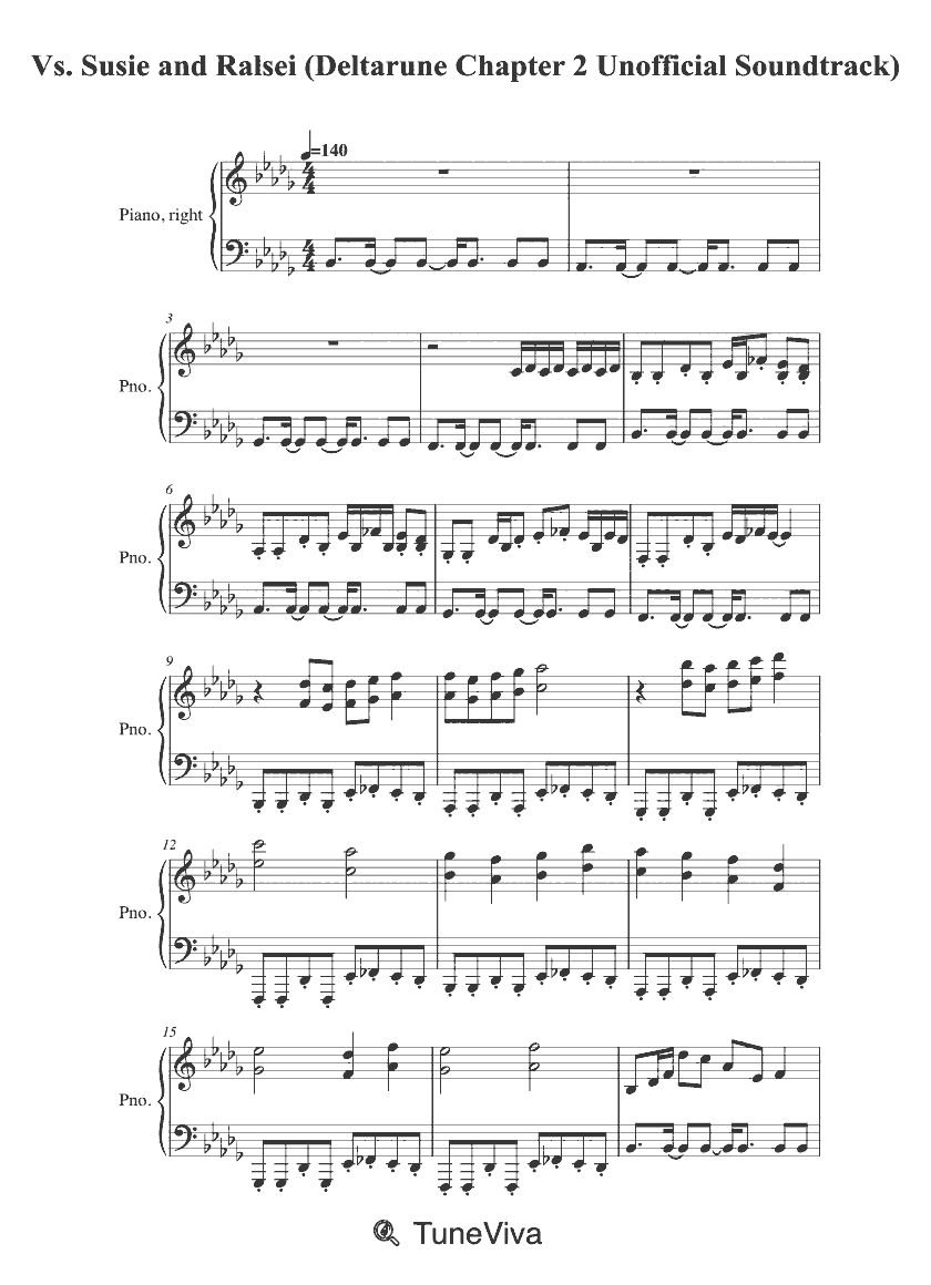 Vs. Susie and Ralsei (Deltarune Chapter 2 Unofficial Soundtrack)