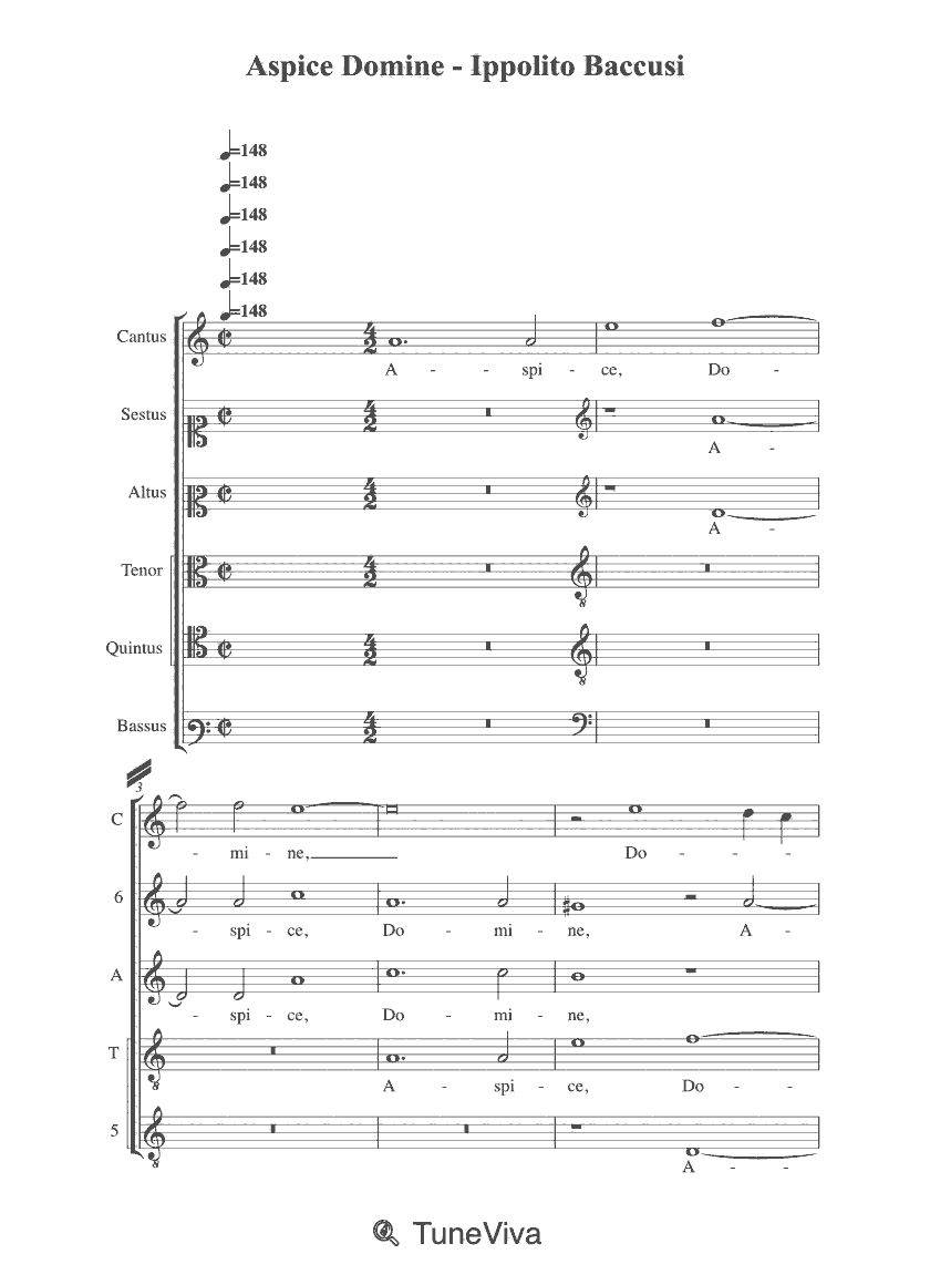 Aspice Domine - Ippolito Baccusi