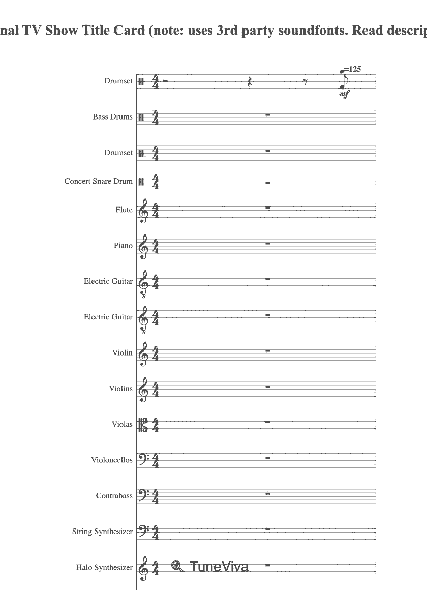 Original TV Show Title Card (note: uses 3rd party soundfonts. Read description)