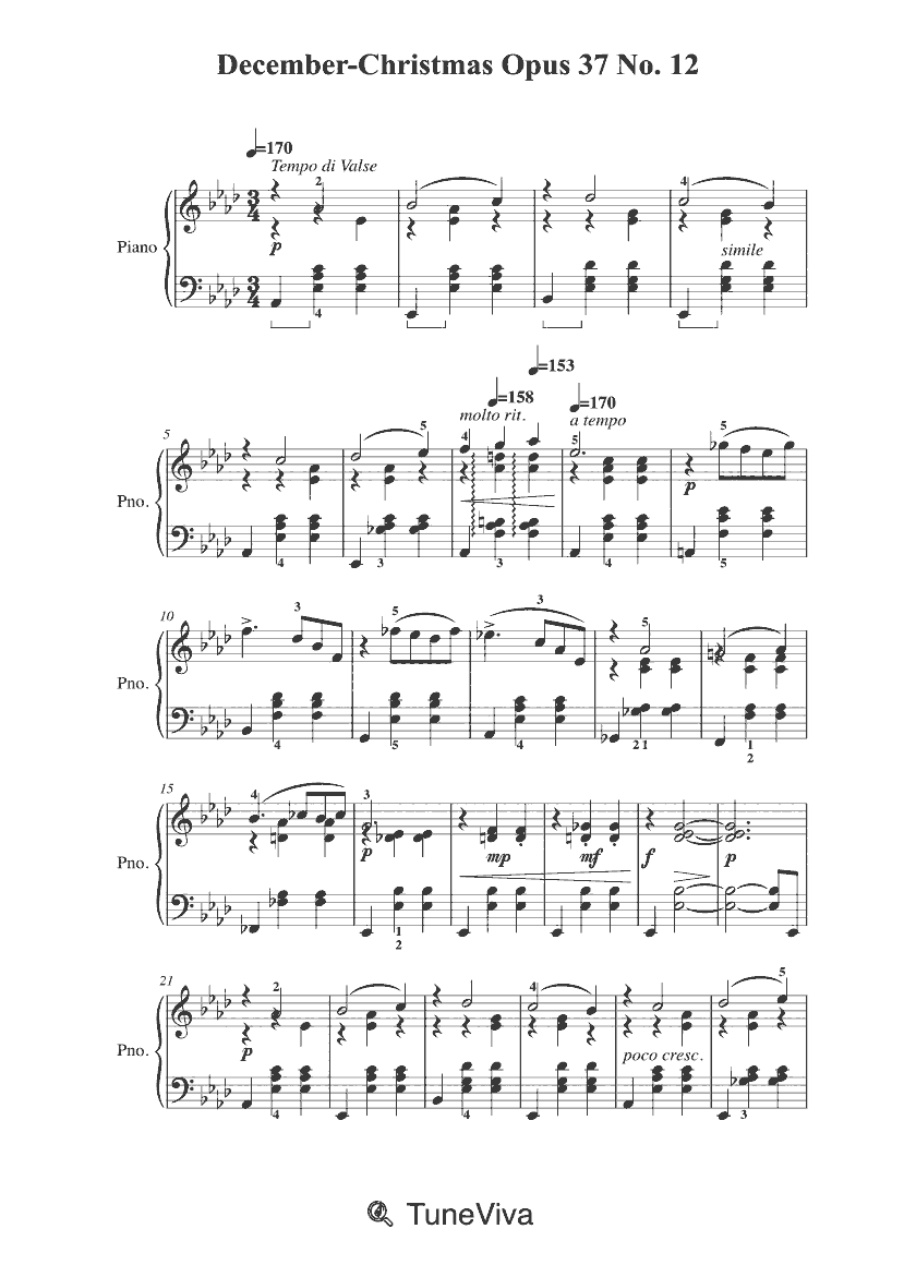December-Christmas Opus 37 No. 12