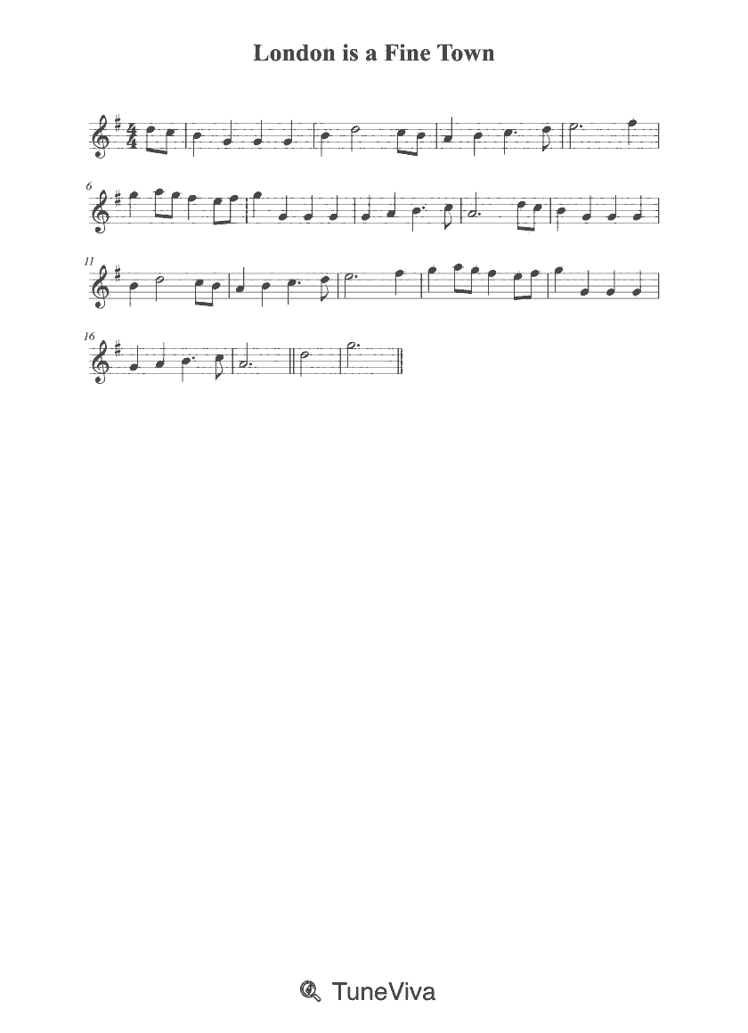 London is a Fine Town