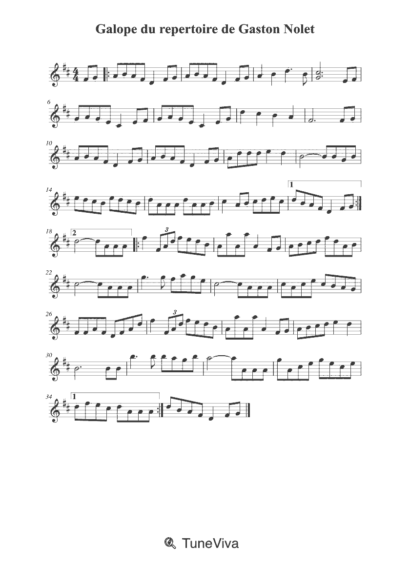 Galope du repertoire de Gaston Nolet