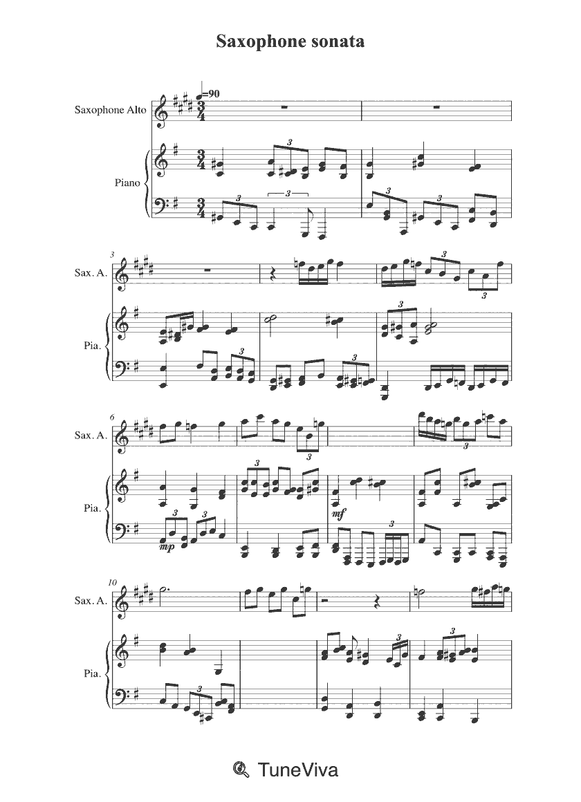 Saxophone sonata