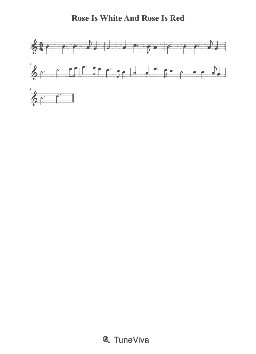 Rose Is White And Rose Is Red