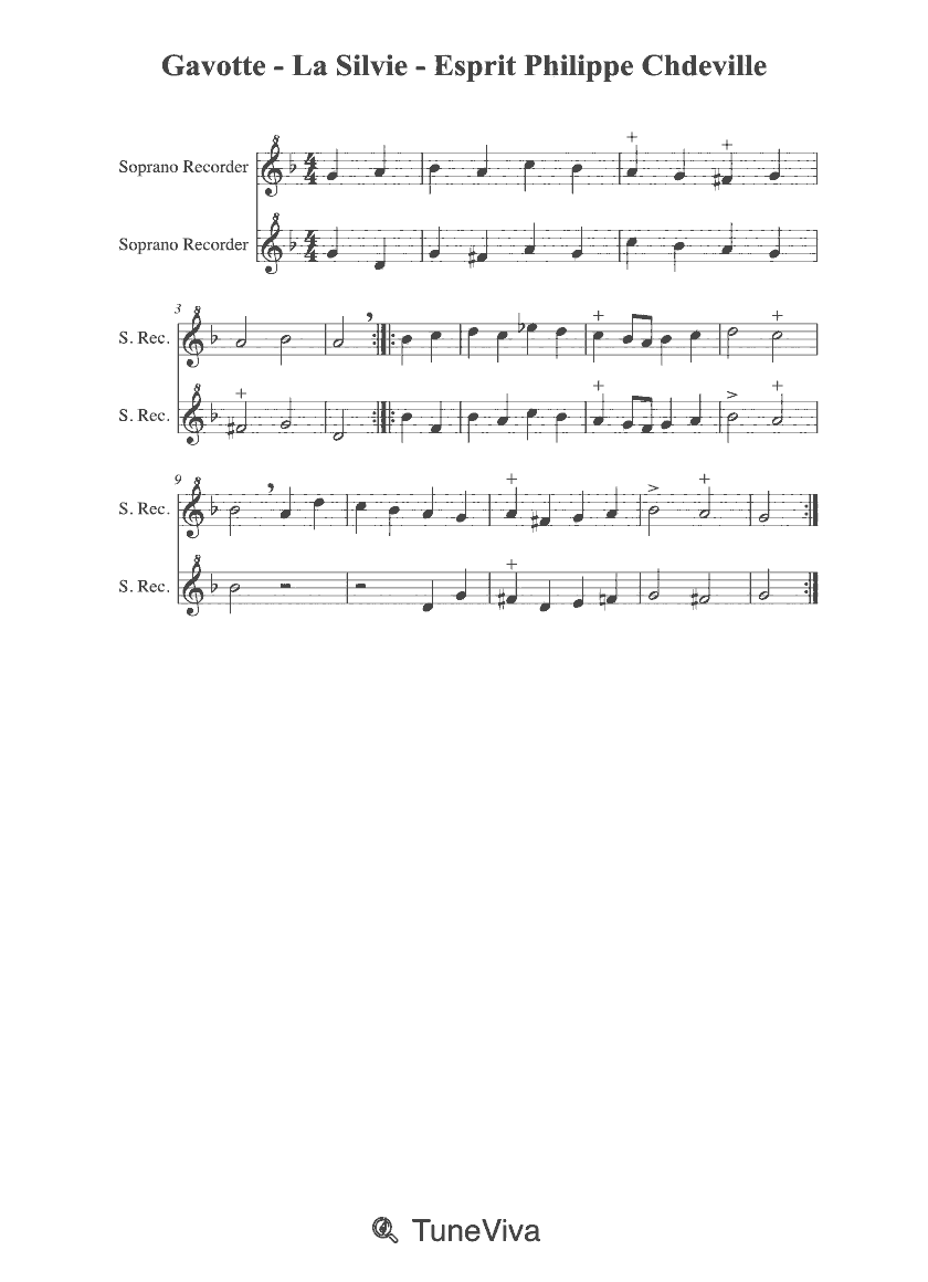 Gavotte - La Silvie - Esprit Philippe Chdeville